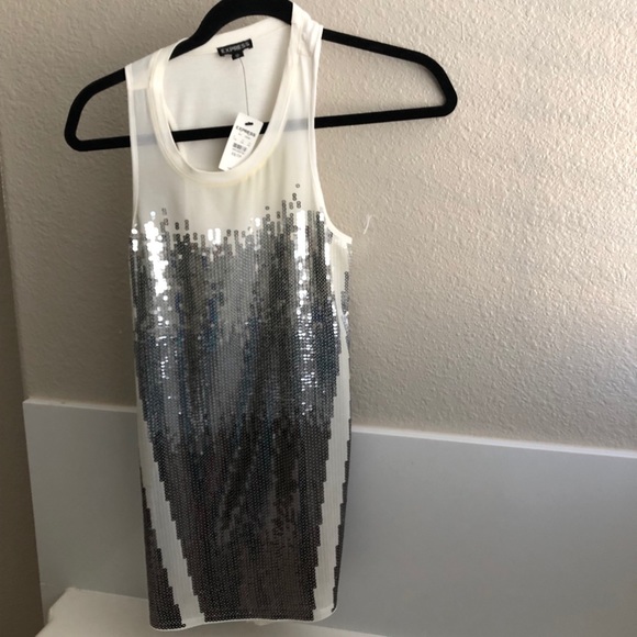 Off white tank top with sequin - Picture 4 of 5